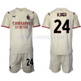 Barn Fotballdrakter AC Milan Simon Kjaer 24 Borte 2021-22 Kortermet